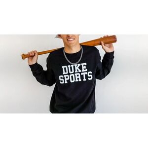 Duke Sports Champion ECO Crewneck Sweatshirt Size XL Black Great‎ Dane "DUKE"